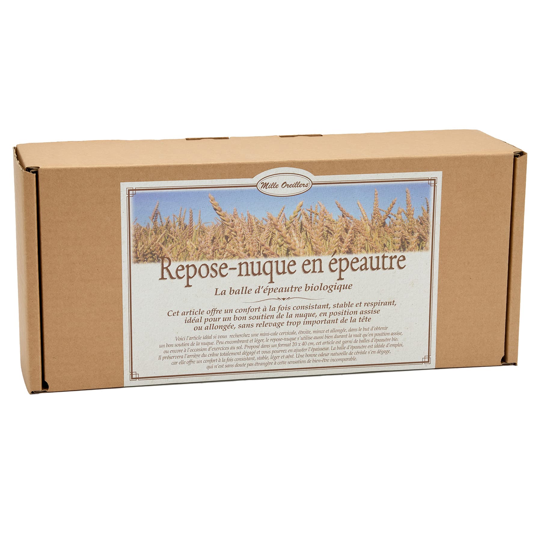 MILLE OREILLERS Repose Nuque d'Epeautre Bio 20 x 40 cm