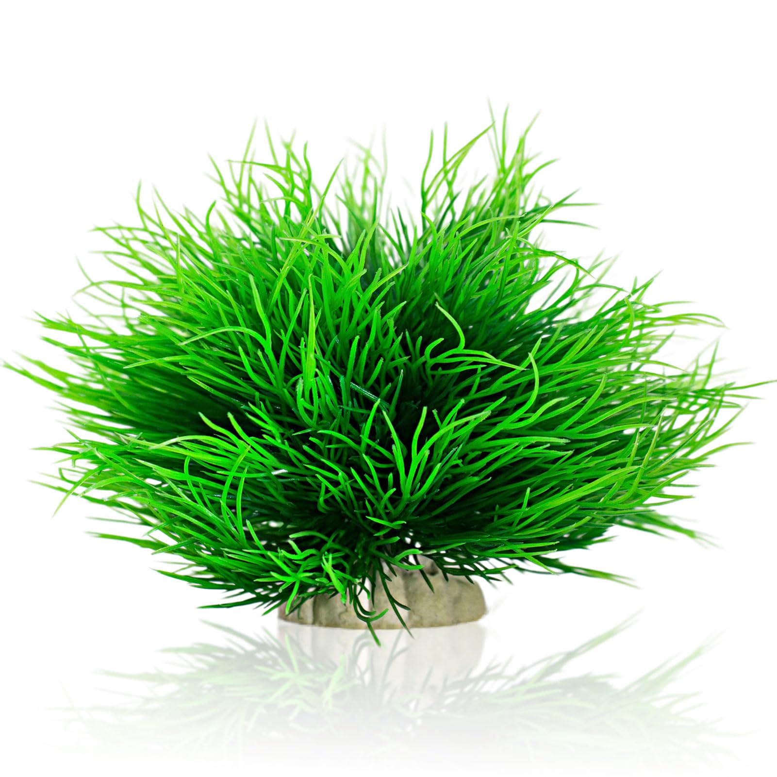 Taomypets Green Fish Tank Decorations Aquarium Plants Plastic Artificial Décor (Green)