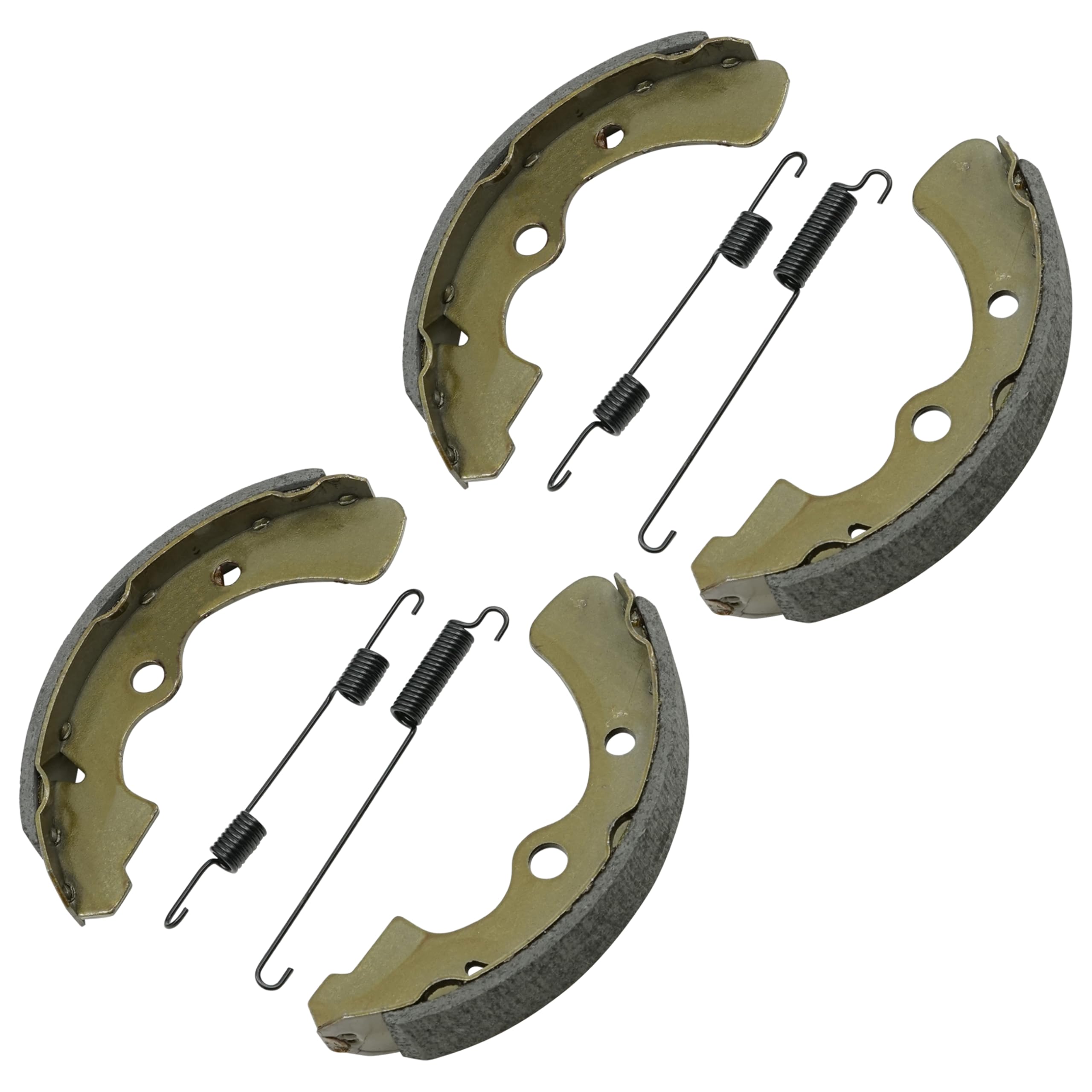 Caltric 2 Front Brake Shoes Compatible with Kawasaki 41048-1134 410481134