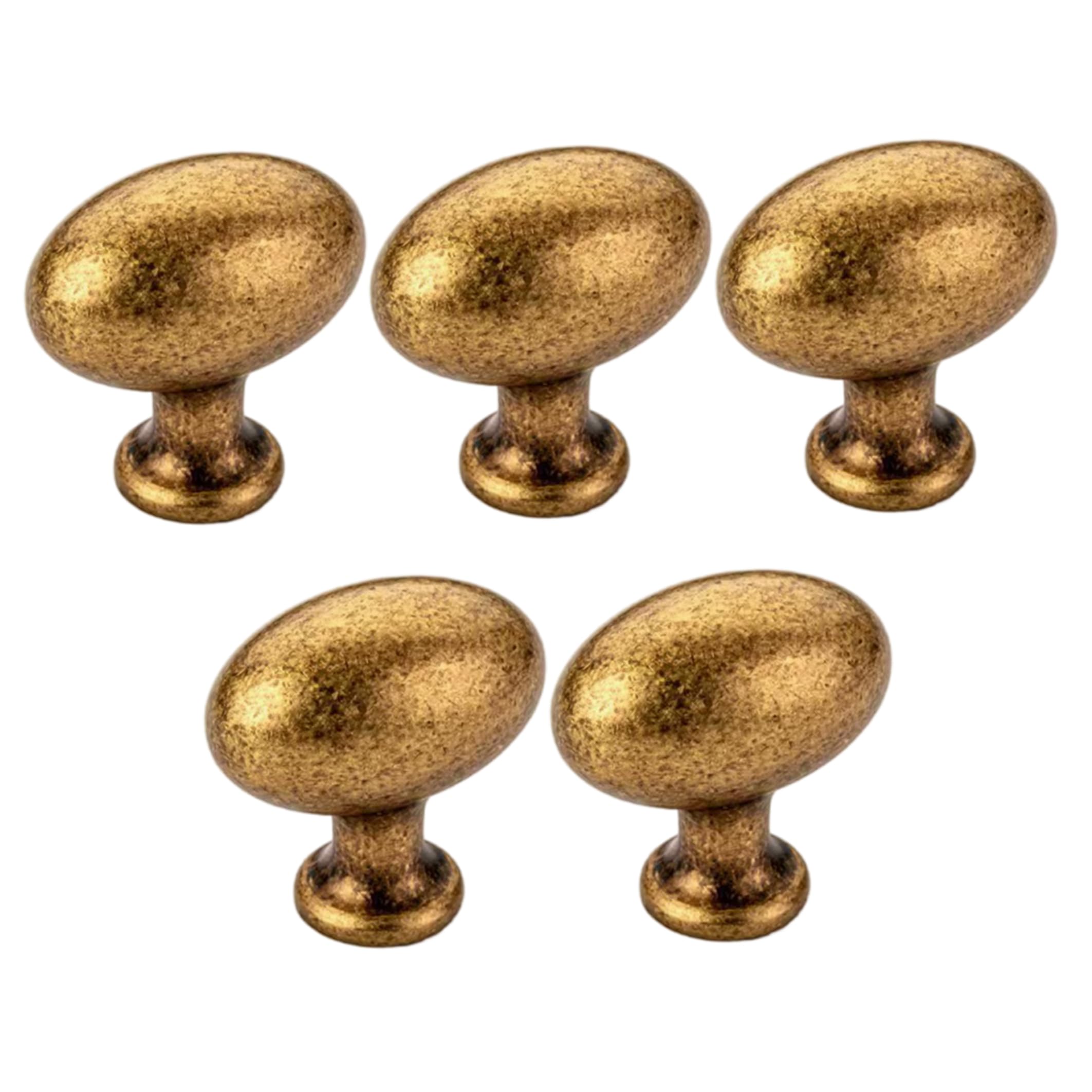 Boutons d'armoire en alliage de zinc bronze antique pour commode x5