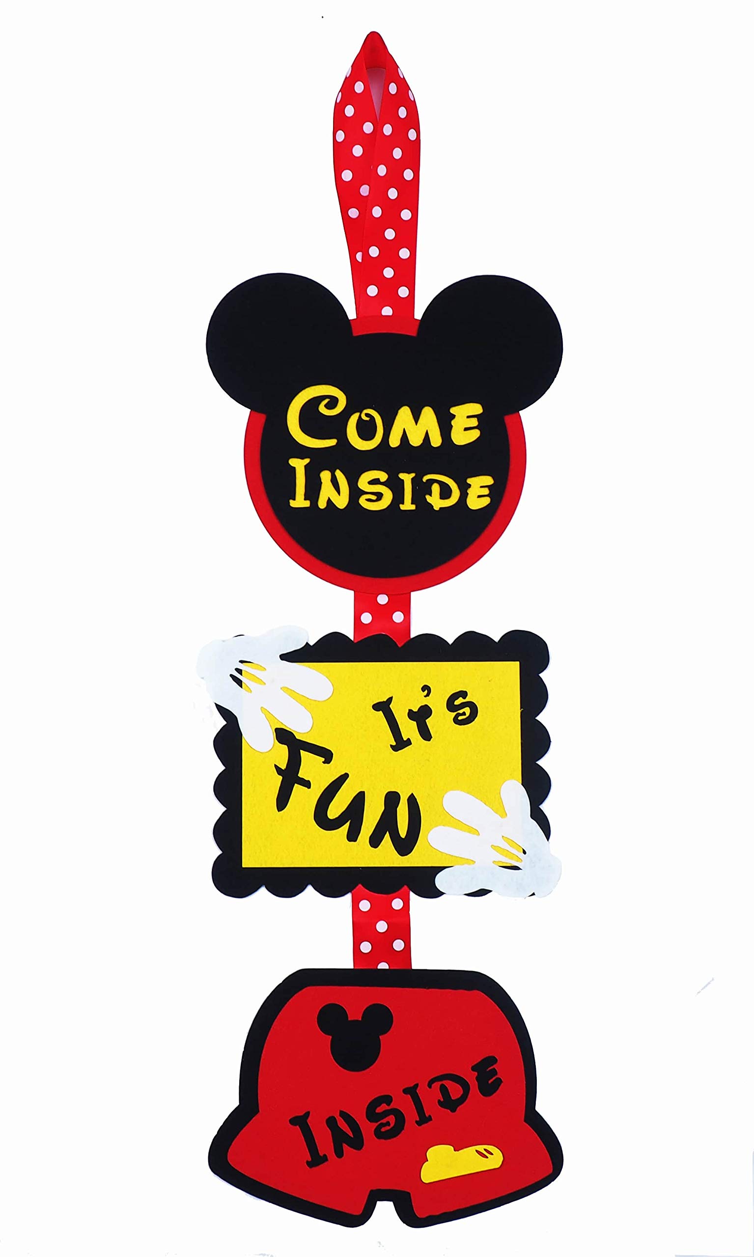 Buy RORARO Mickey Mouse Birthday Door Sign Welcome Hanger 