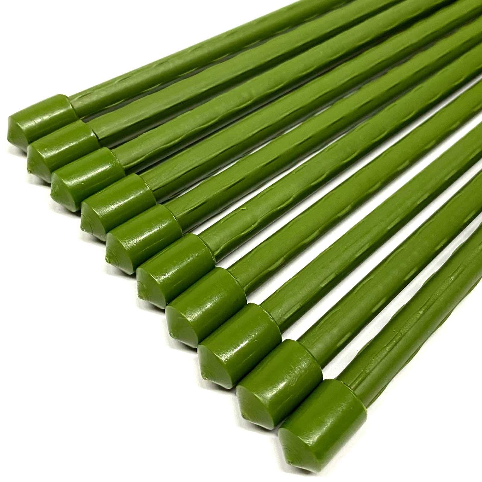 HAC24 50x Pflanzstäbe Rankhilfe 120cm Pflanzenstäbe Pflanzen Stab Stäbe Pflanzenstütze Pflanzhilfe Rankstäbe