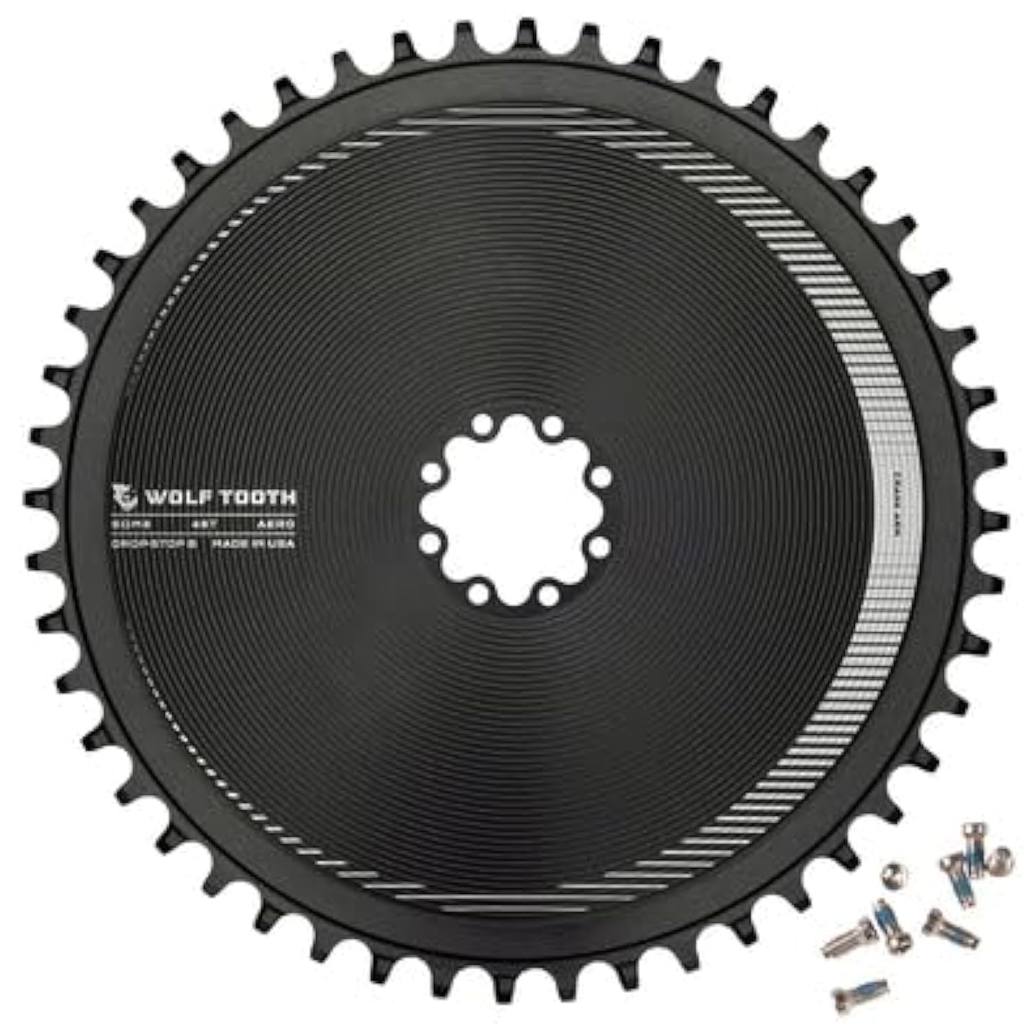 Wolf Tooth Direct Mount Aero Chainring for SRAM 8-Bolt 48T