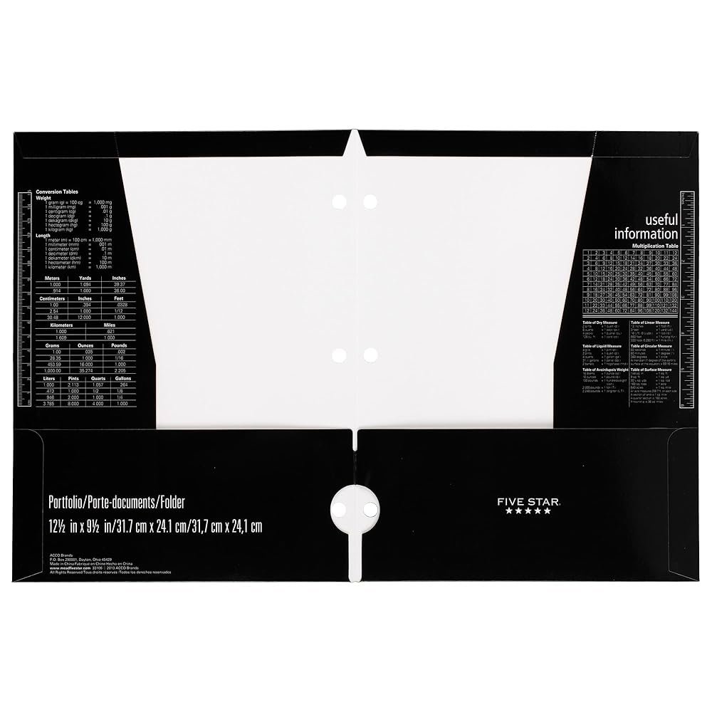 Amazon.com : Mead Five Star 4 Pocket Paper Folder 33106 QTY