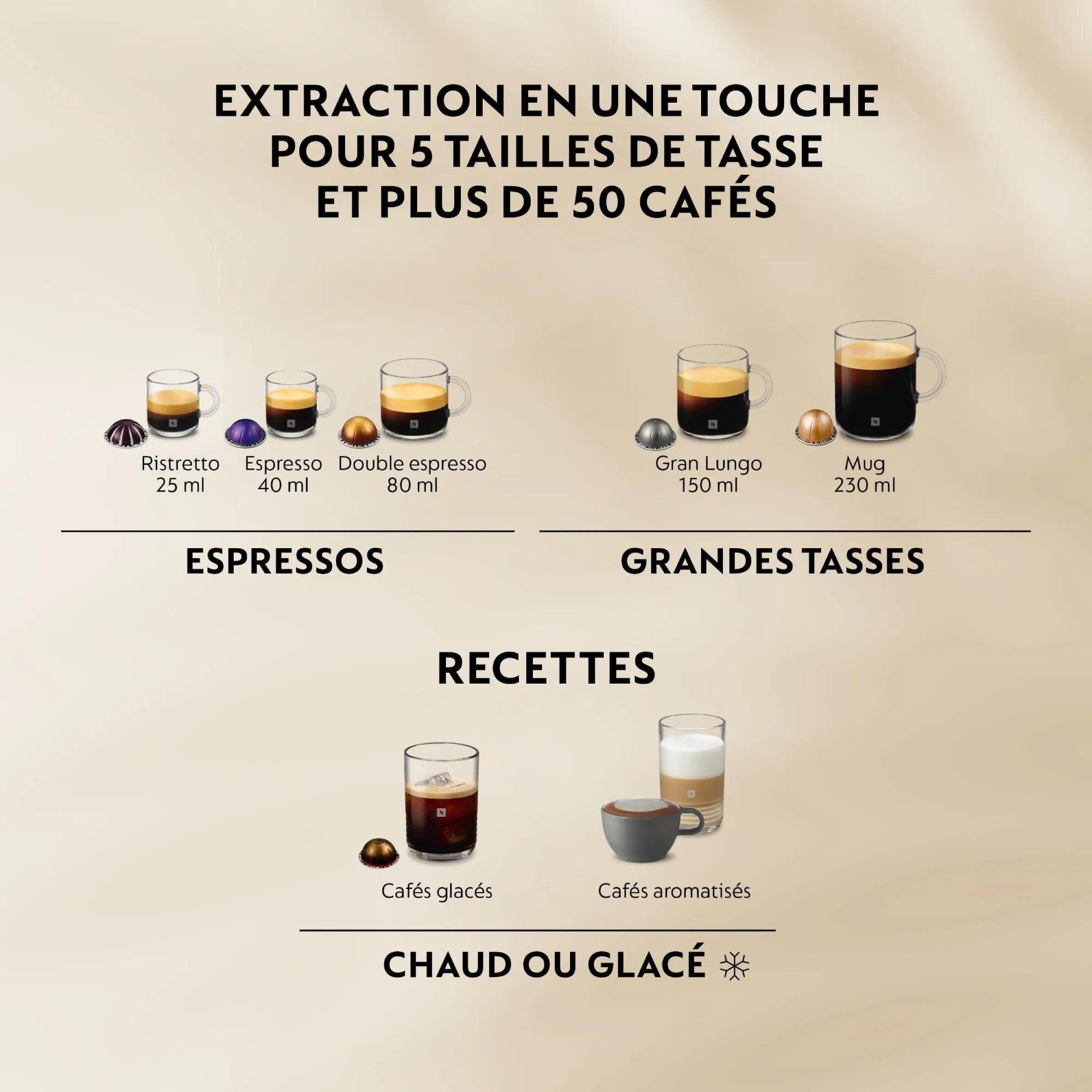 KRUPS Machine à capsules Nespresso VERTUO UP Noire YY5859FD