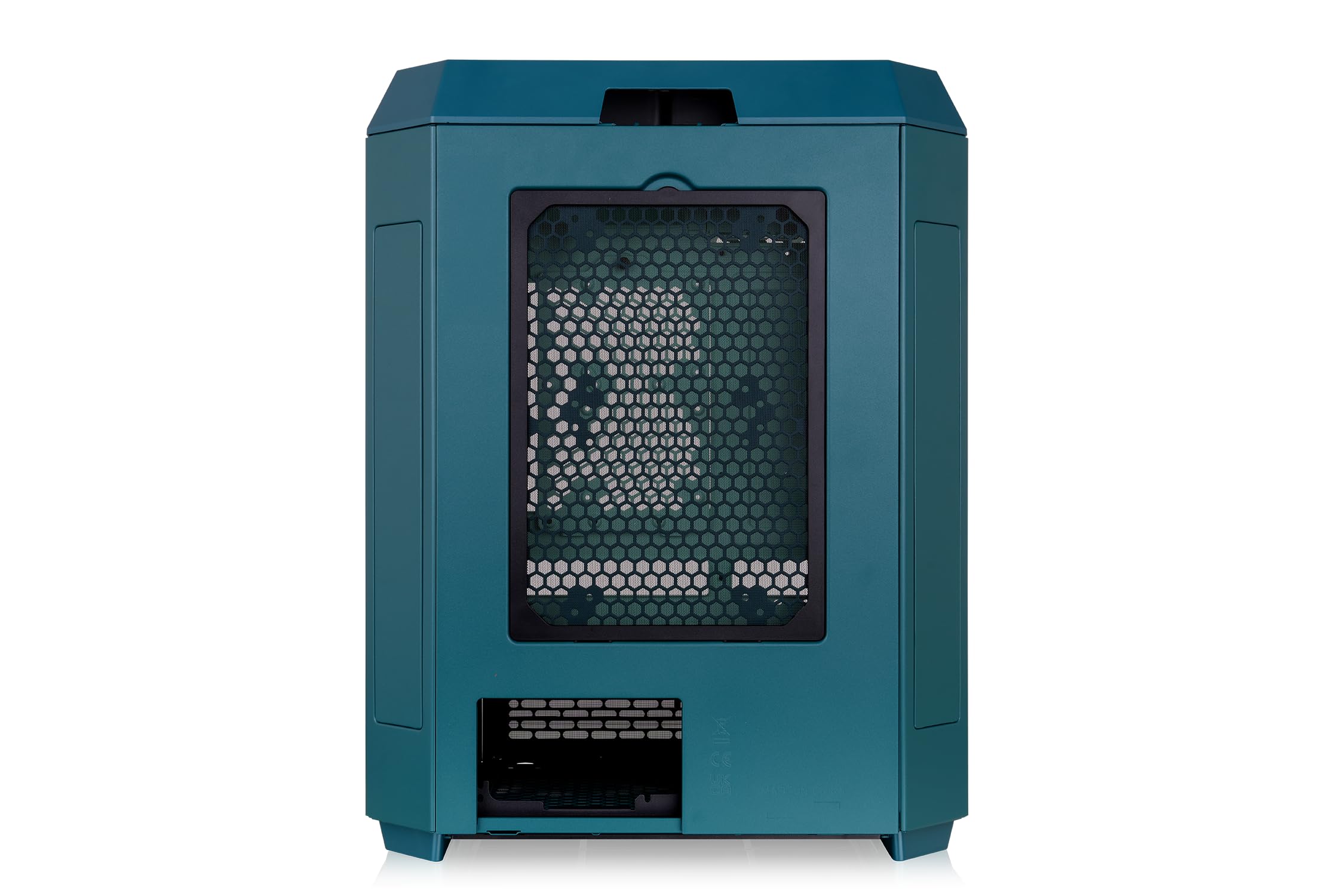Thermaltake The Tower 600 | Ośmiokątna obudowa typu mid tower ATX | 2 fabrycznie zainstalowane wentylatory 140 mm | Wentylacja pionowa | Niebiesko-zielony Teal