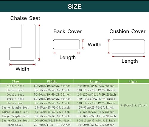 Miniatura 7 de Funda universal para sofá resistente al desgaste, fundas de terciopelo elástico para cojines separados para sofá, fundas de sofá en forma de L para