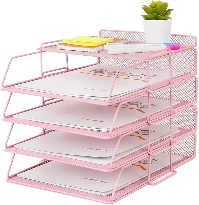 LUCYCAZ Paper Tray Organizer for Desk Desktop File