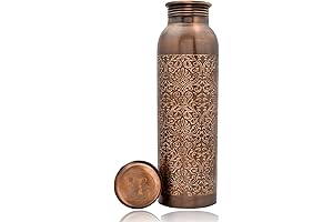 Pure Copper Metal Water Bottle: Ancient Ayurveda Healing