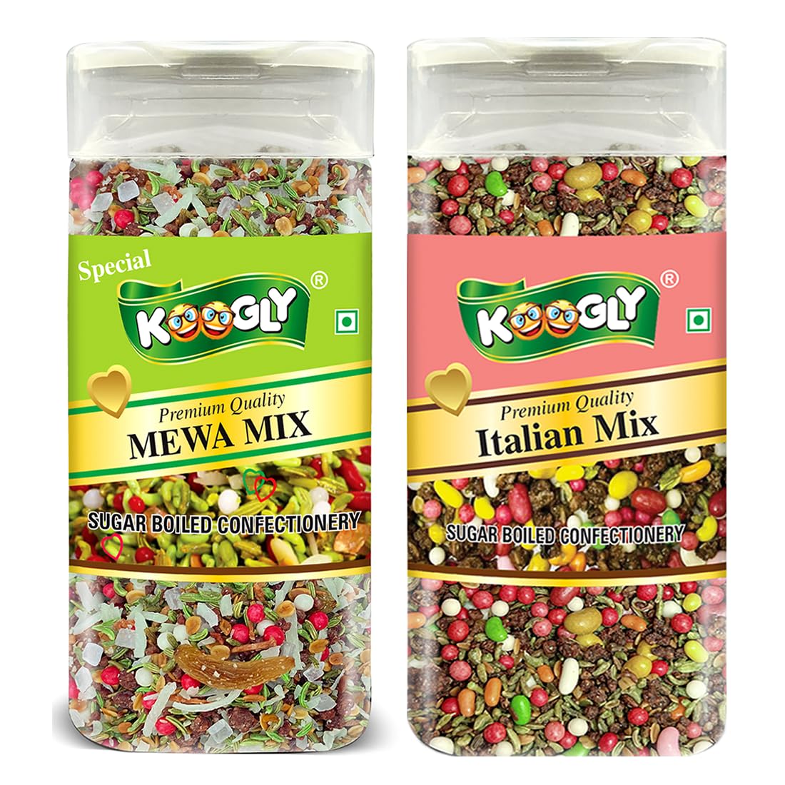 KOOGLY ITALIAN MIX + MEWA MIX - HEALTHY DIGESTIVE | Sweet Saunf Mouth Freshener, After Meal and Drink Mukhwas Mouth Freshener - Easy to Store (B0C9JN1X7H) Amazon Price History, Amazon Price Tracker