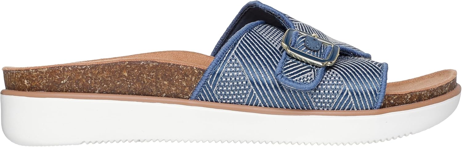 Skechers Women's Lifted Comfort-Restless Wave Slide Sandal
