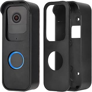 No-Drilling Door Mount for Blink Video Doorbell, Adhesive Doorbell Mount Bracket, Accessories for Blink Doorbell Home Security System（Black）