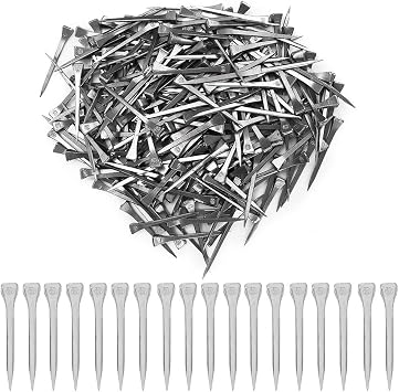 250PCS E6 Horseshoe Nail, Securing Firmly Steel Hoof Peg, Sturdy Durable Horse Tool Accessory with High Tensile Strength for Horse Training Equestrian Sports