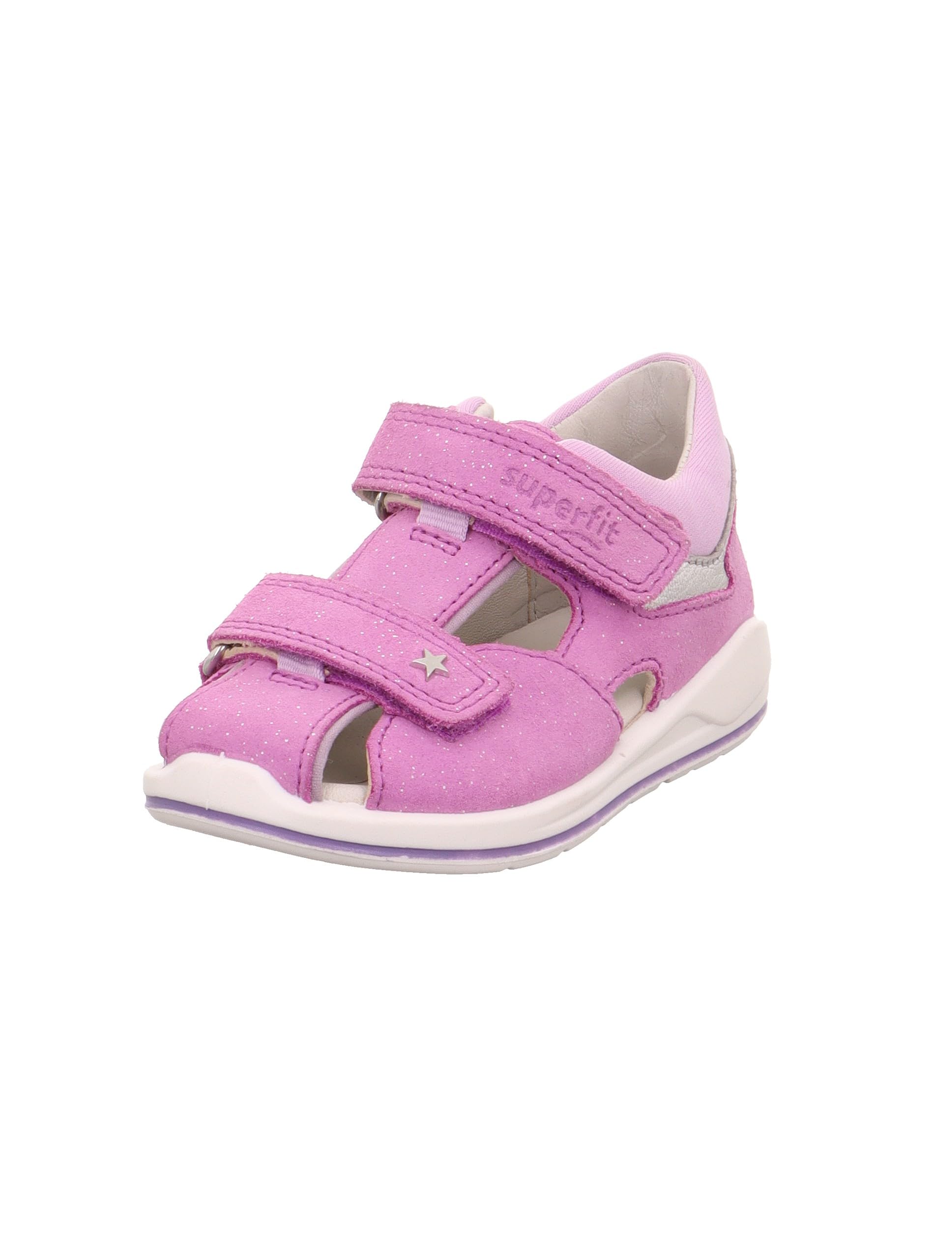 Superfit Girls' Boomerang Sandals, Purple 8510, 5 UK Child