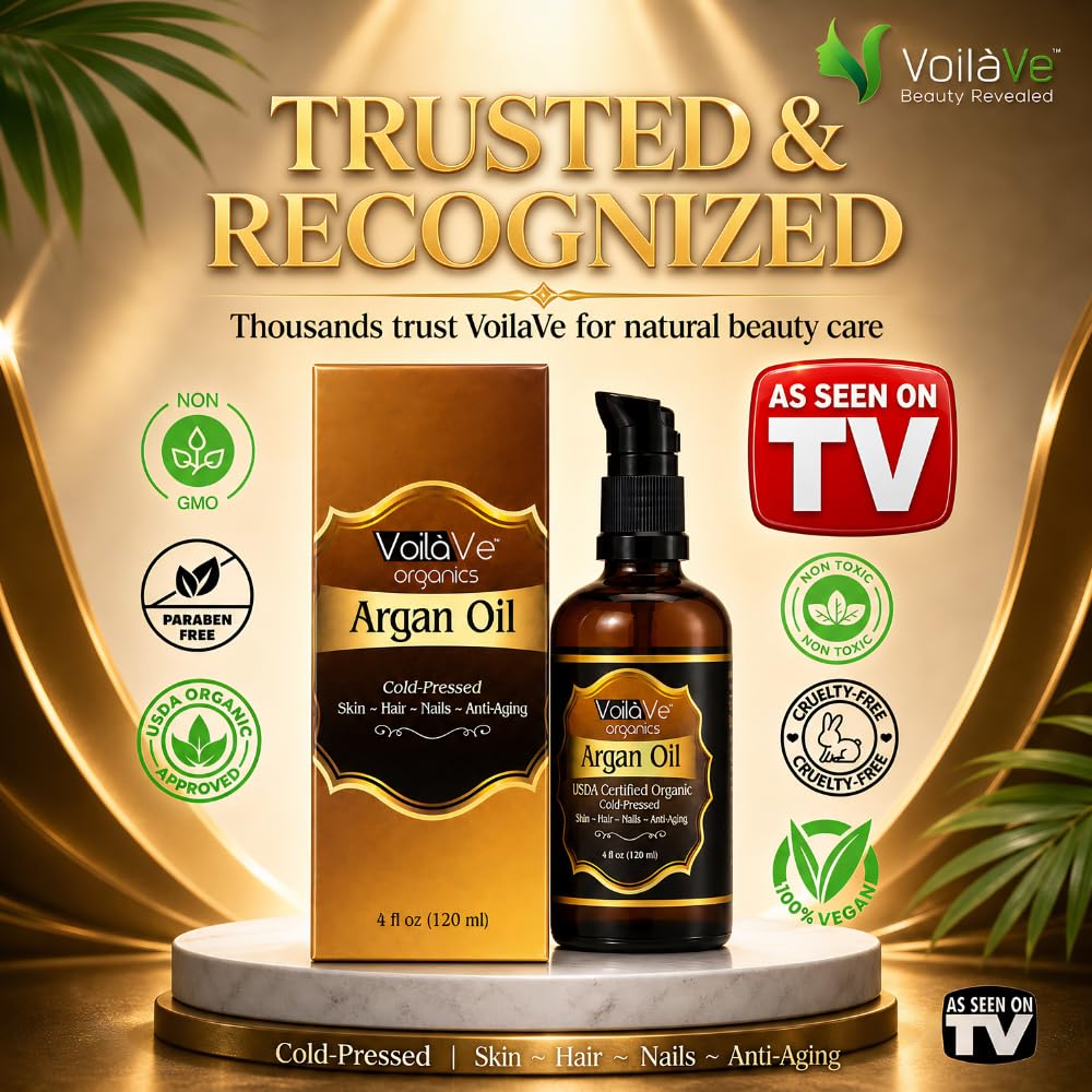 Organiczny olejek arganowy do włosów i twarzy - Cold-Pressed 100% czysty olej arganowy Moroccan - ECOCERT i USDA Certified Organic - Miracle Beauty Oil for Skin, Hair & Nails - wygodna butelka z