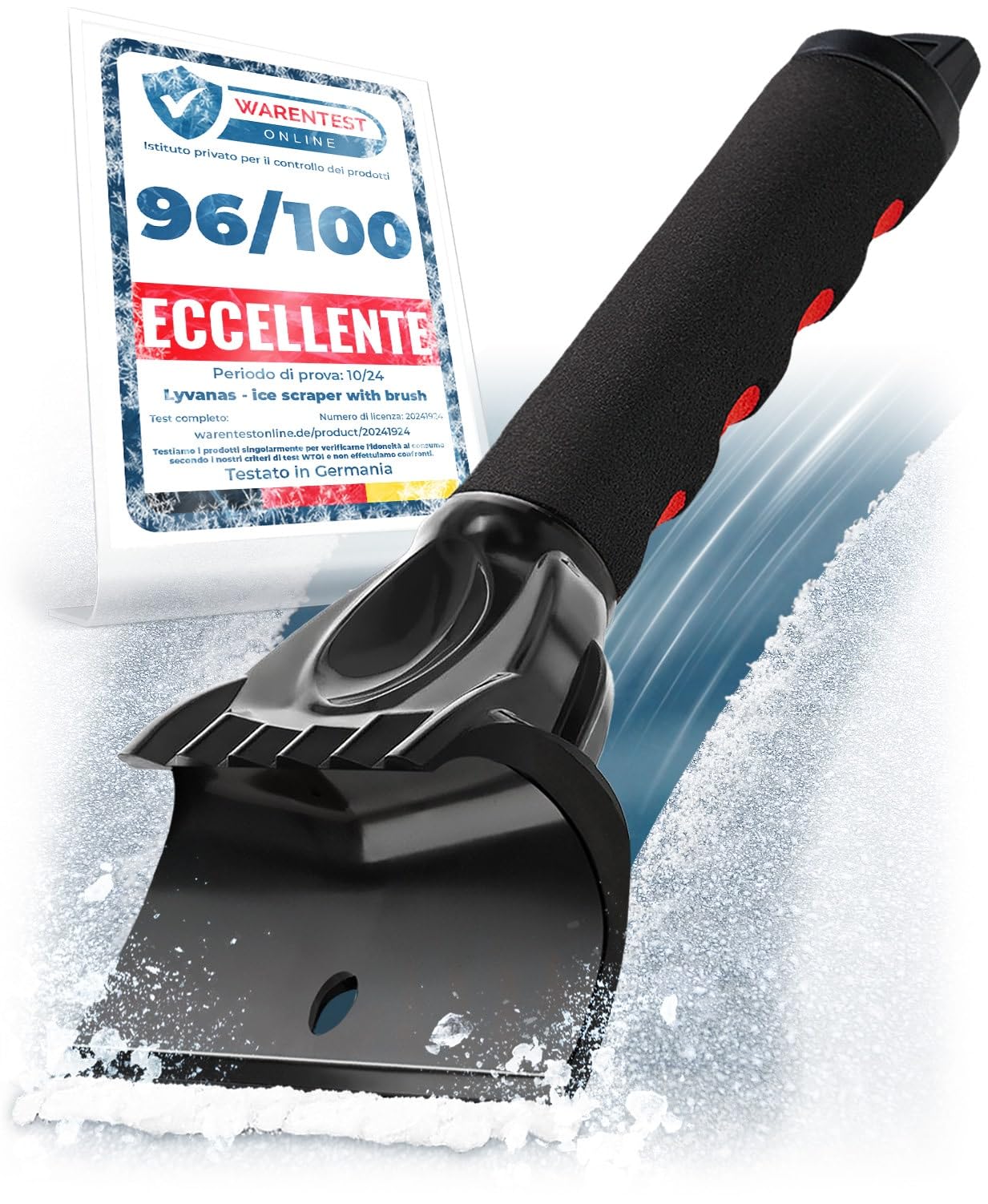 Raschietto Per Ghiaccio Per Auto 2 In 1 Con Spazzola Per Neve Raschietto Per Neve Con Manico In Schiuma Spazzola Per Neve Rimovibile Per Auto Camio 98437351