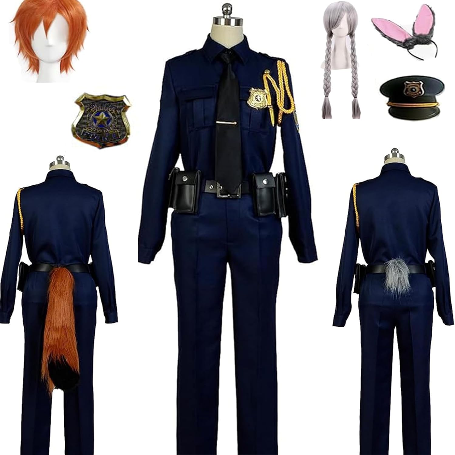 WRIDEX]ニック・ワイルド コスプレ ジュディ・ホップス ニック