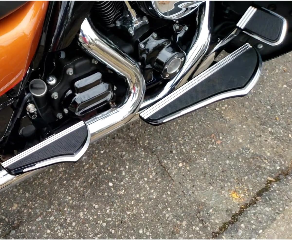 Defiance driver passenger Floorboards For harley davidson footboards road glide floorboard street glide footboards flhx brake pedal 1980-2023