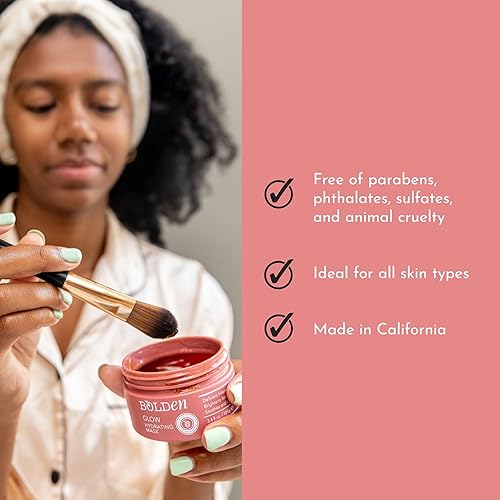 Miniatura 6 de Bolden GLOW - Máscara hidratante  Mascarilla facial profundamente hidratante e hidratante con ácido hialurónico para piel seca máscara facial