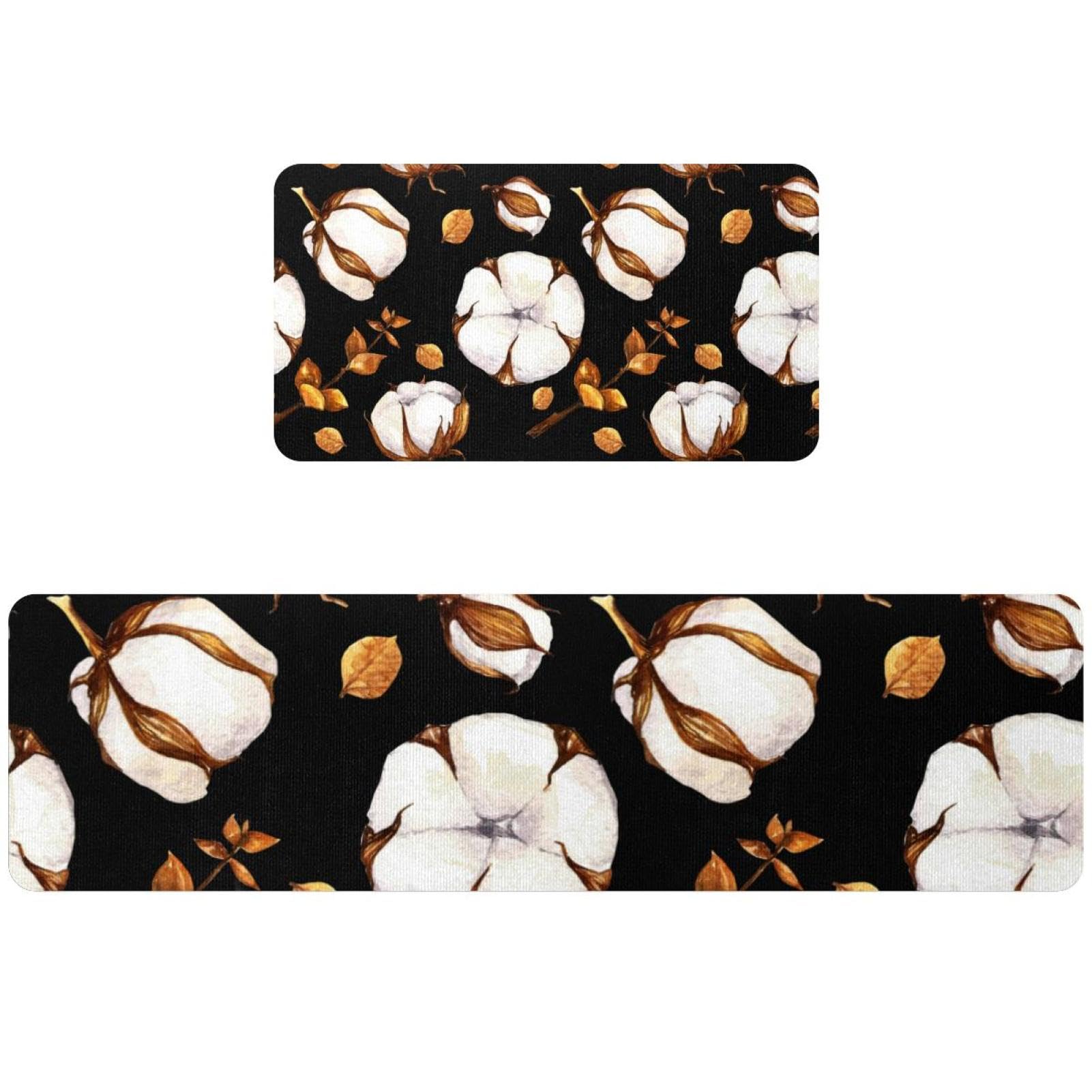 Tapis de cuisine antidérapant en coton pour éviter les glissades