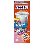 Hefty Medium Trash Bags, Fabuloso Watermelon Scent, 8 Gallon, 26 Count