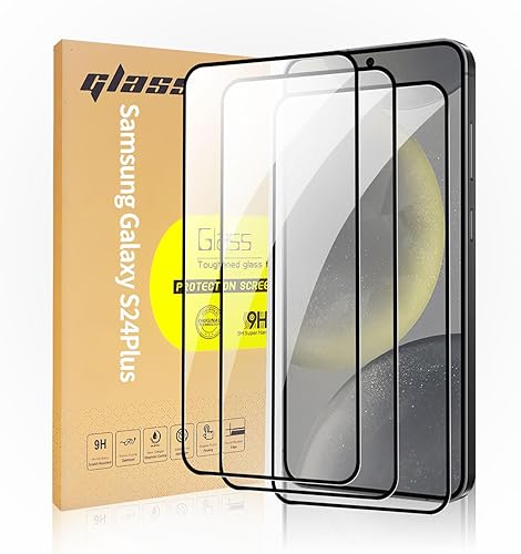 Vista 14 de Paquete de 3 protectores de pantalla de vidrio templado aplicables para Google Pixel 8 Pro de 6.7 pulgadas, compatible con identificación de huellas
