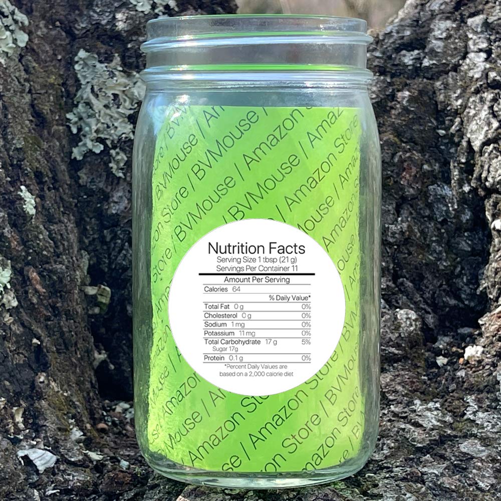 Generic Honey Nutrition Facts Farm Kitchen Personalized Name Home Business Round Mason Jar Labels (Nutrition Facts, 60 Labels on 5 Sheets)