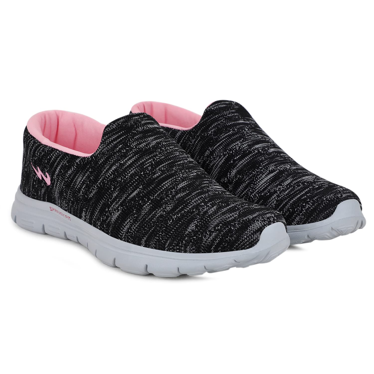Campus Women's Fabia Walking Shoes BLK/D.Gry - 6UK/India