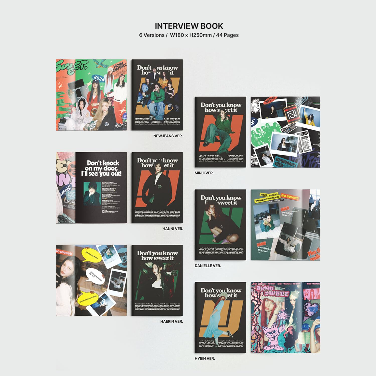 NewJeans - Double Single Album [How Sweet] (Standard Ver - RANDOM Ver) Outbox + Interview Photobook + Mini Poster Sicker Pack + Photocards + Postcard mark + 3 Extra Photocards