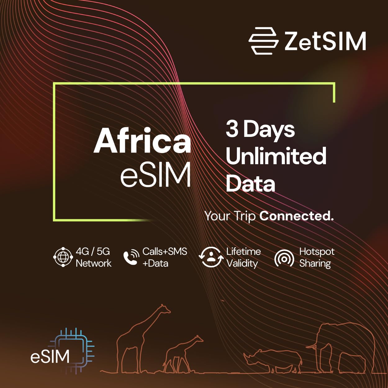 Africa Local eSIM | 3 Days Unlimited Data | 4G/5G High-Speed Data | One SIM for Lifetime | Instant QR Activation | Easy Top-Up via App | Hotspot Sharing Supported | No Contract-image-48