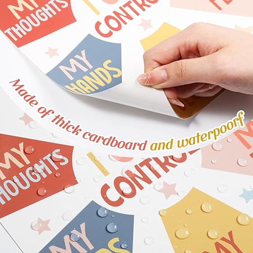 Miniatura 3 de Pajean Juego de tablero de anuncios para rincón de calma en el aula, conjunto de decoración para el aula, tabla de sentimientos, gestión de