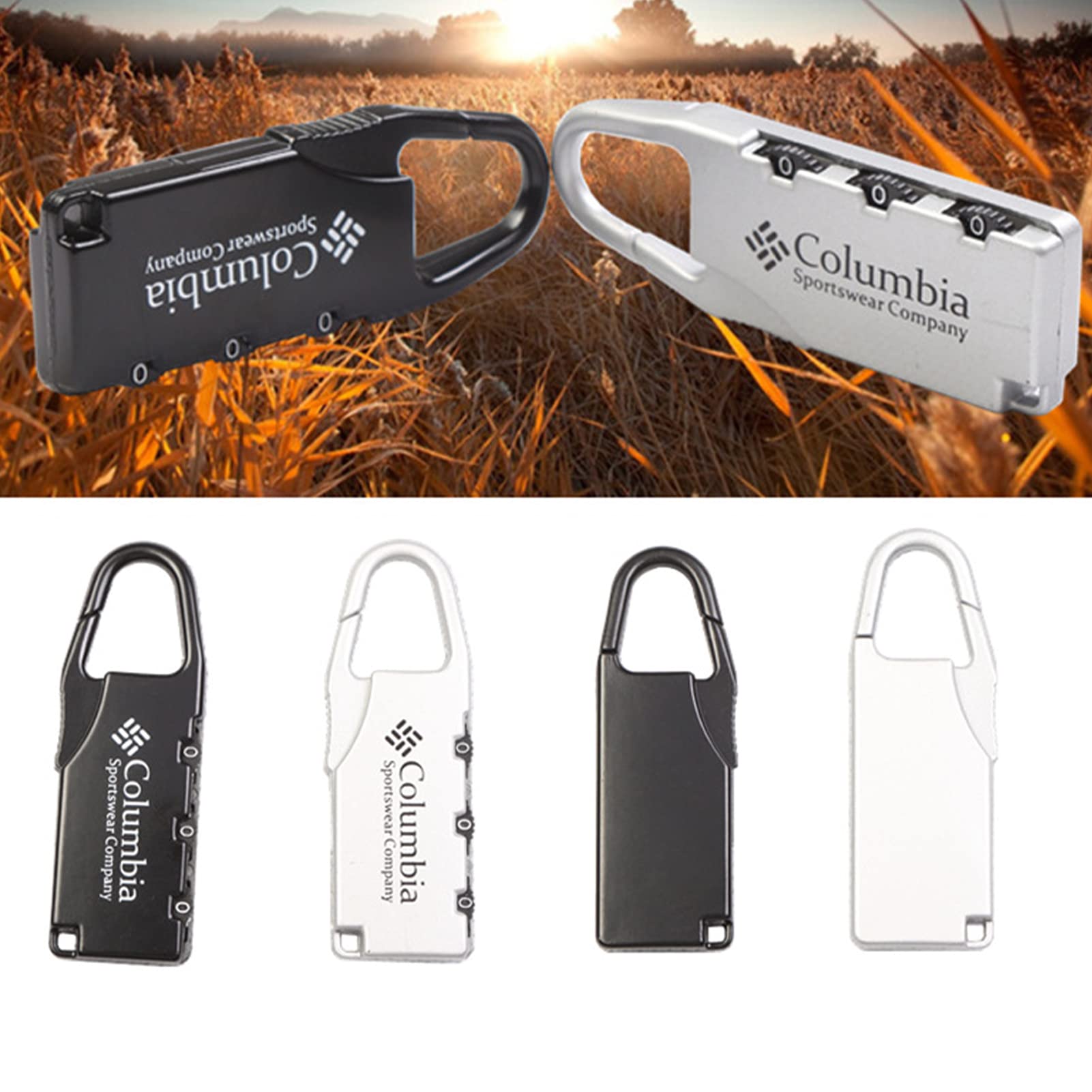 Leapiture Code Padlock 3 Digit Combination Pad Lock Box Lock Zinc Alloy Tool for Suitcase Drawer Toolbox Luggage Closet(Black)