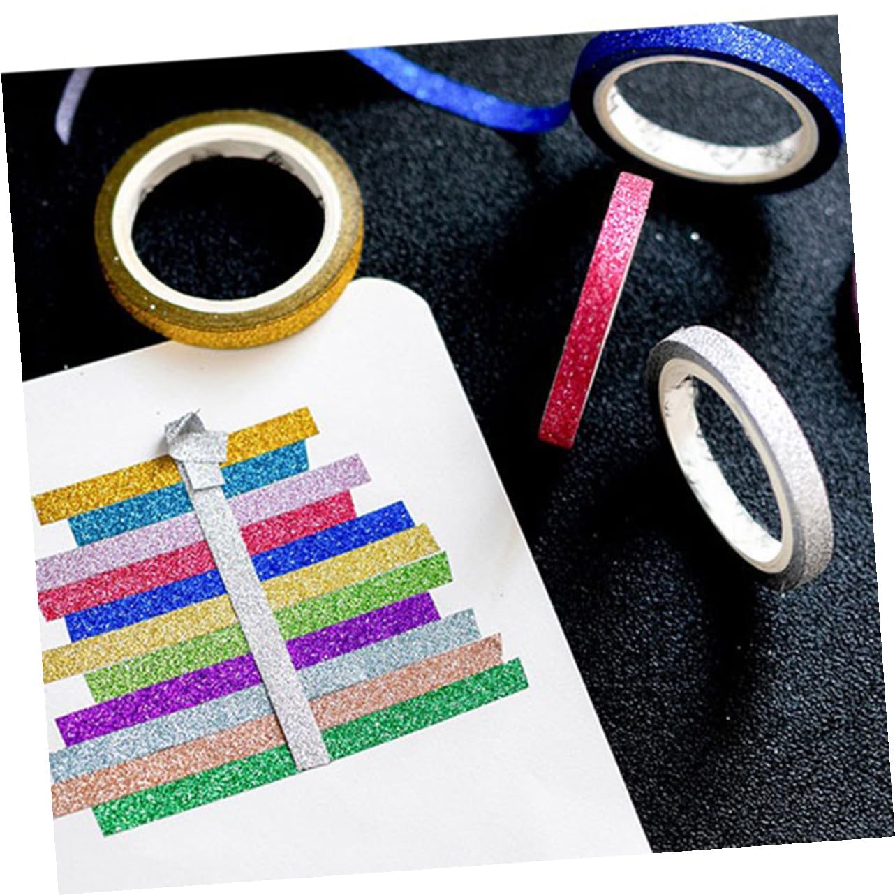 SHINEOFI 36pezzi Glitter Washi Tape Decorativo Nastro Adesivo Per Album Fotografico Scrapbooking e Pianificazione Abbellisci Oggetti e Regali Con Vivaci e Fantasie Uniche