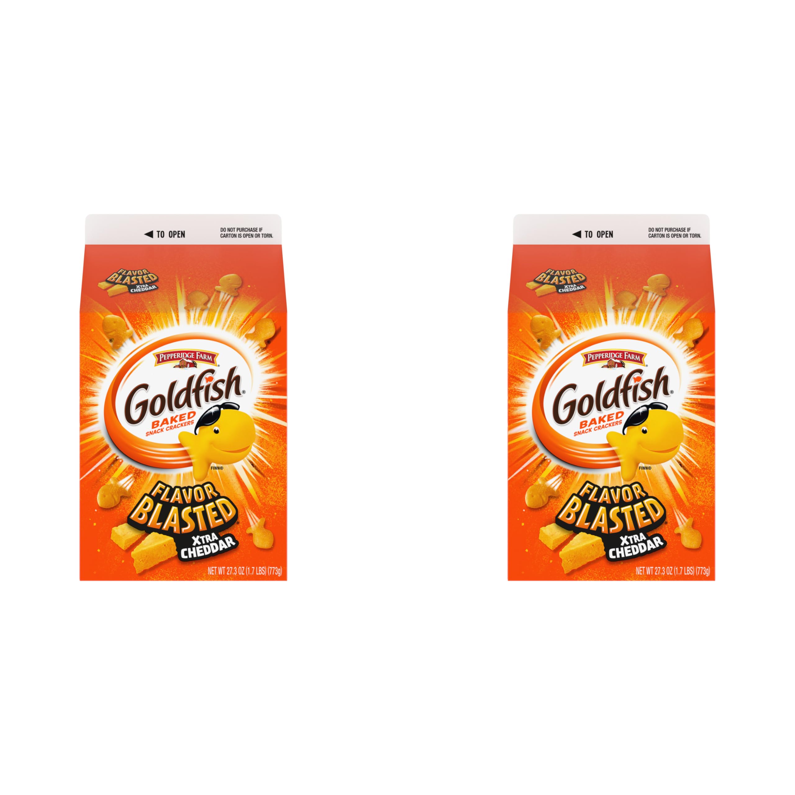 Flavor Blasted Xtra Cheddar Cheese Crackers, 27.3 oz Carton (Pack of 2)