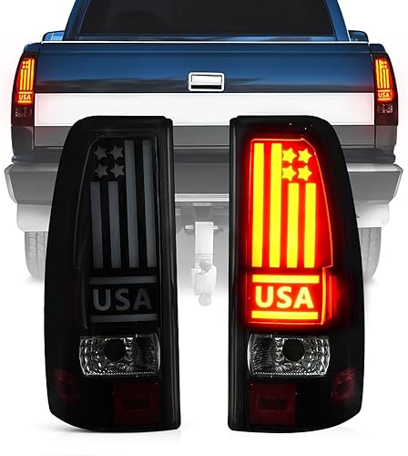 Conjunto de luces traseras para Chevy Silverado 1500 2500 HD 1999-2002, para GMC Sierra 1500 2500 HD Fleetside 1999-2003, par de luces de freno,