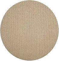 4 Capa Sousplat Supla Tecido Piquet Bege 35cm Diâmetro