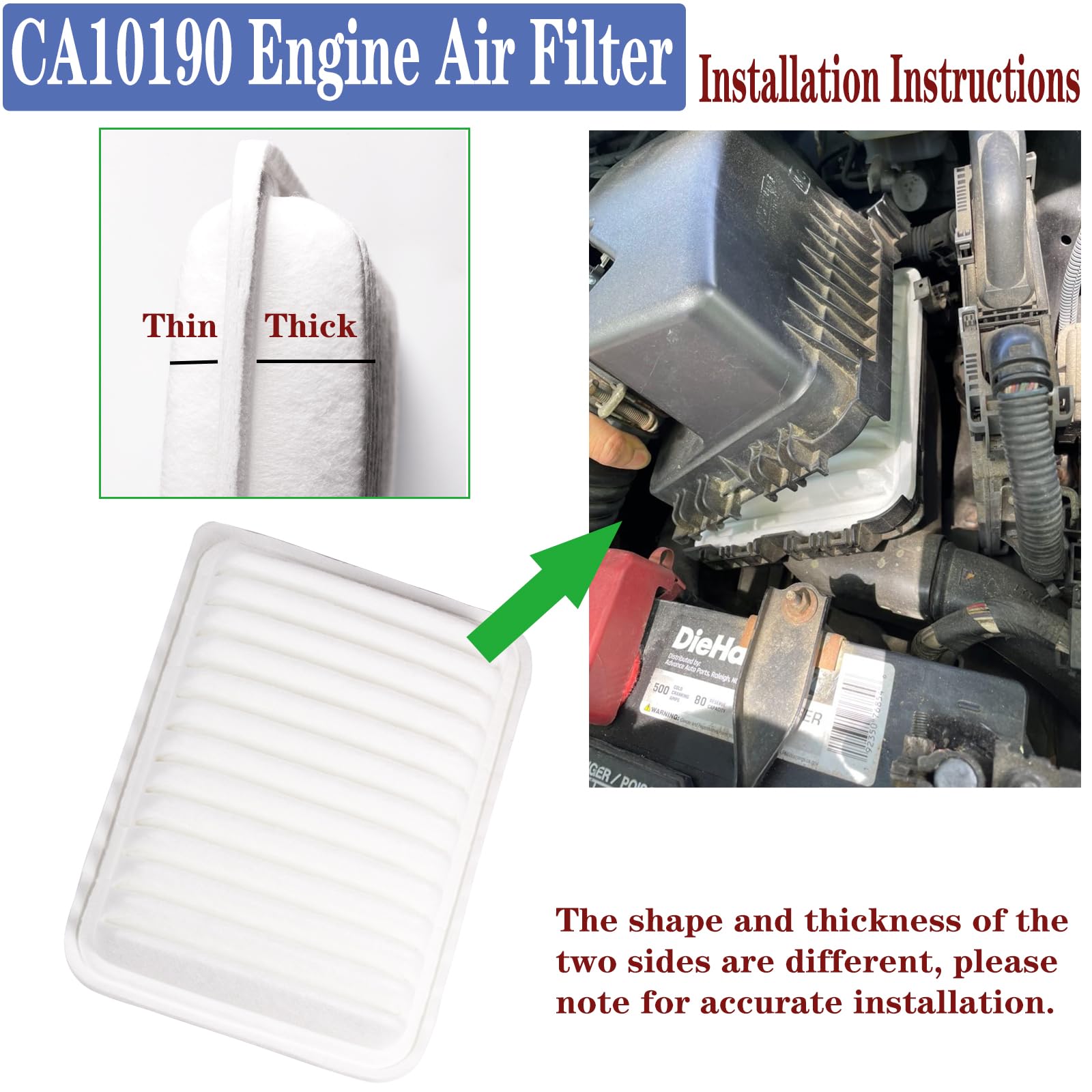 Engine & Cabin Air Filter For Toyota 2009-2019 Corolla 87139-07010, 17801-21050 Engine & Cabin Air Filter For Toyota 2009-2019 Corolla 87139-07010, 17801-21050