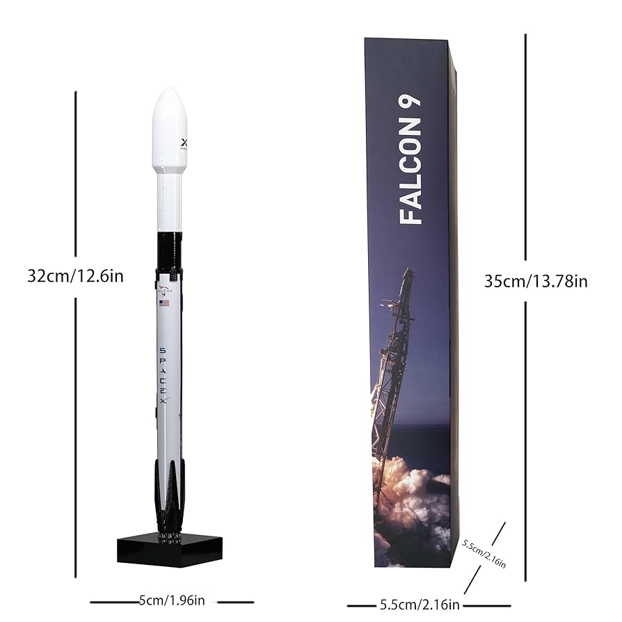 SpaceX Falcon 9 ロケットモデル Amazon.com: wltk SpaceX Falcon 9 Block 5 1/233 Diecast