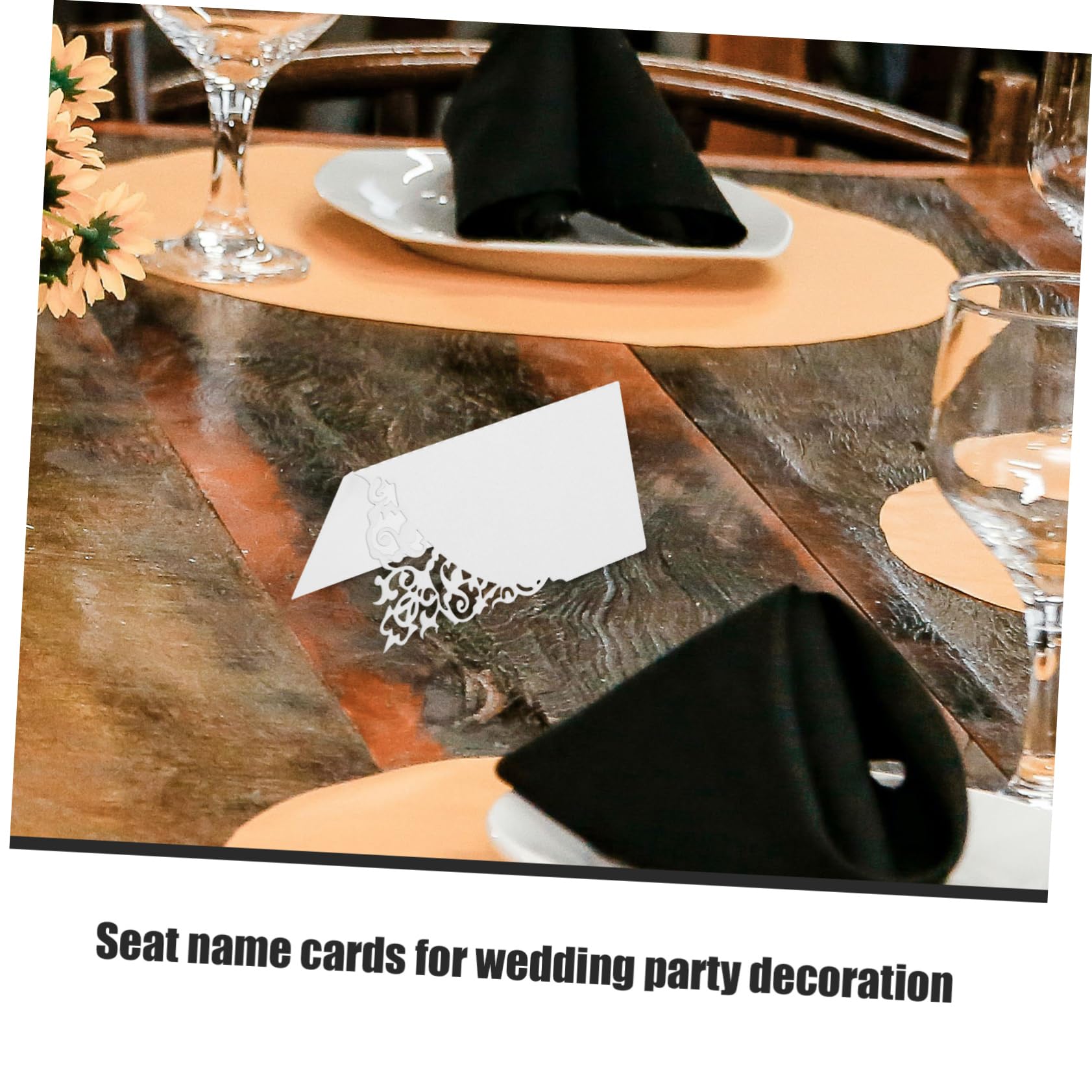 300stücke Hochzeit Tischkarten Kreative Platzkarten Für Feiern Einladungen Events Elegante Lasergefräste Namenskarten Für Hochzeiten Geburtstage Bankette Und Mehr