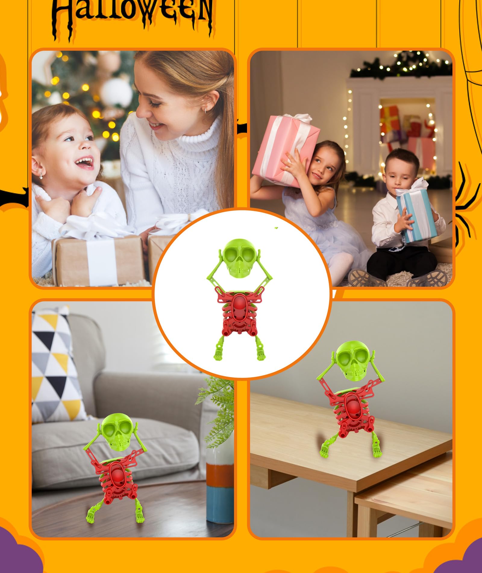 Dancing Skeleton Toy, Fun and Interactive Skeleton Toy for Kids, Perfect for Pranks and Gifts, 20 cm Long, 9.8 cm Wide - Image 7 thumbnail