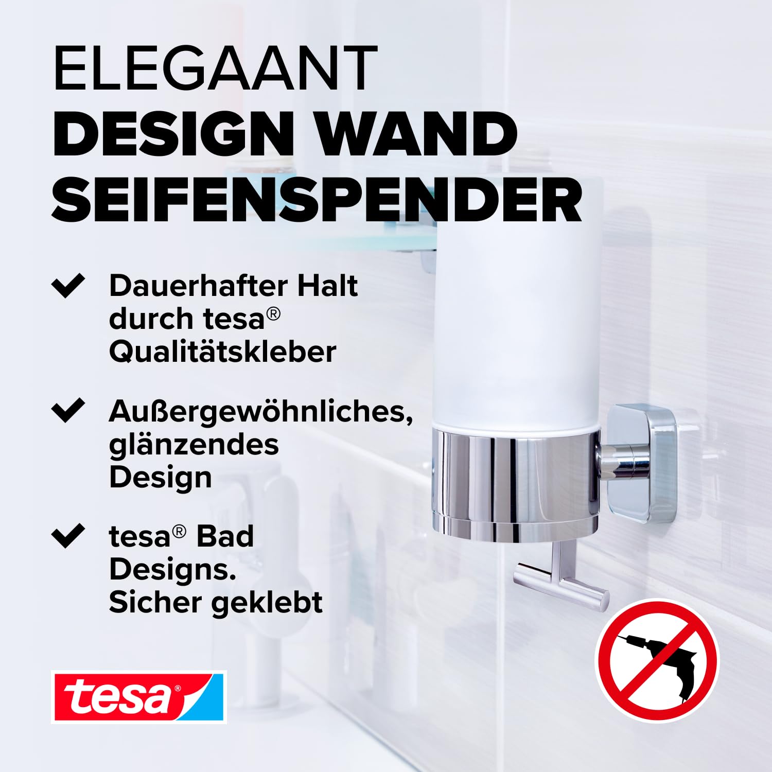 tesa ELEGAANT Seifenspender-Set – Bild 2
