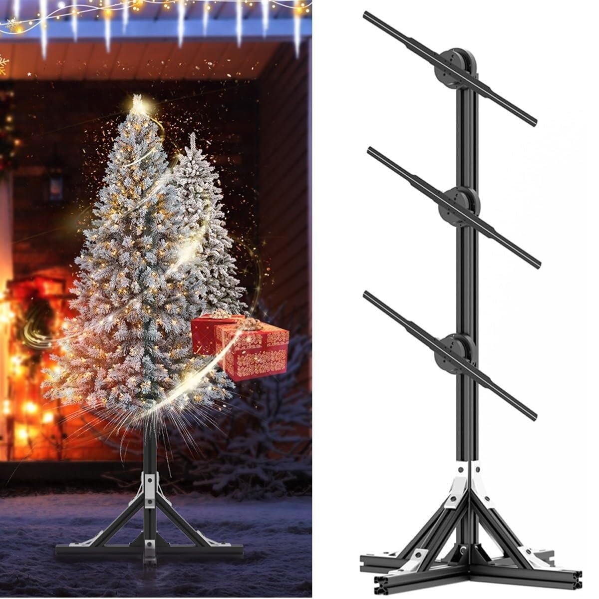 Ventilatore 3D ologramma - Macchina pubblicitaria verticale per proiezioni rotanti di ologrammi - Perfetto per bar, negozi, Halloween e Natale - WiFi e app abilitata