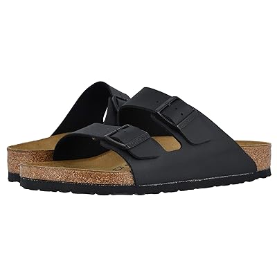 Birkenstock Arizona Birko Flor(r) (Unisex) Sandals Black Birko Flor
