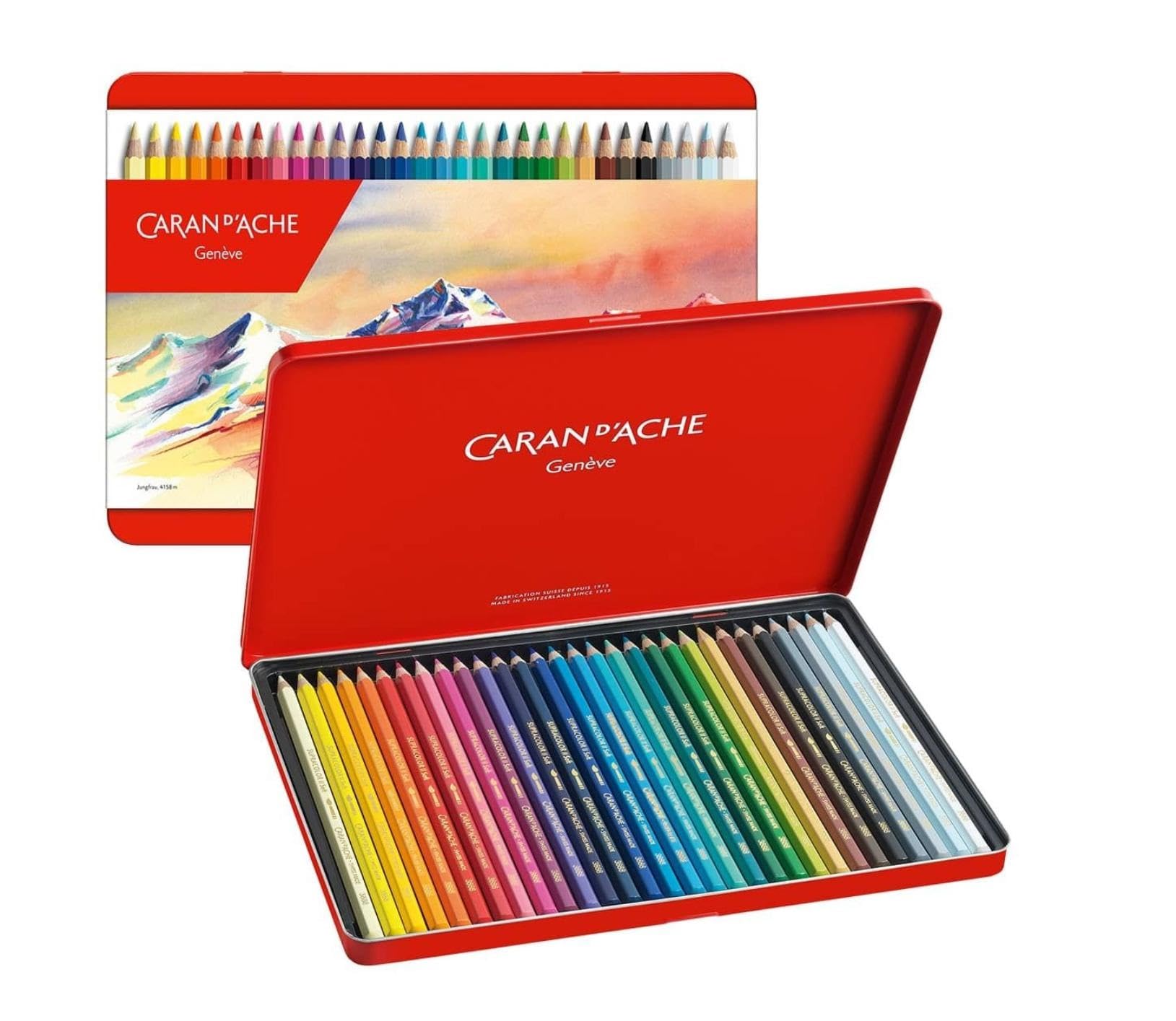 CARAN D ACHE Supracolor 30 matite colorate acquerellabili e 1 carta