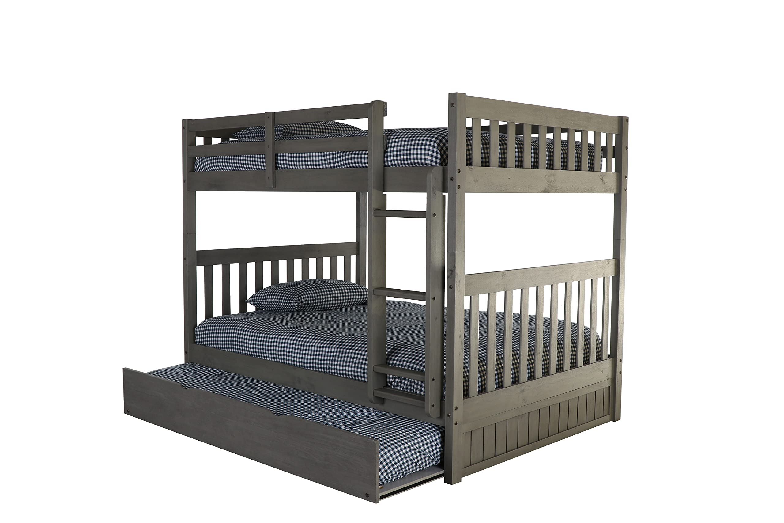 Discovery World Furniture Charcoal Full Over Full Bunk Bed with Trundle