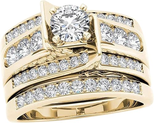 Anillo de diamantes simulados para mujer, anillo de propuesta de circonita cúbica, anillo de compromiso de boda, elegante regalo de joyería de