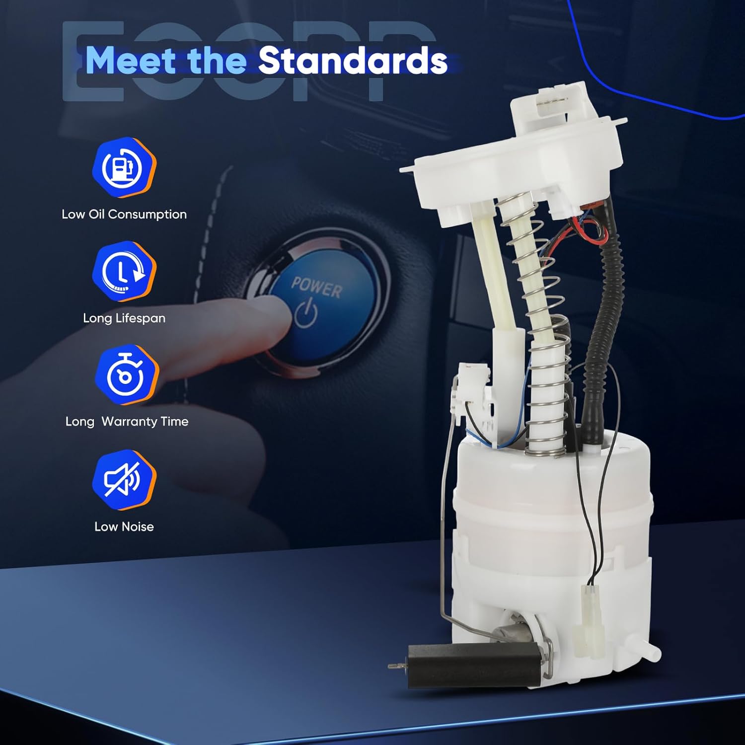 ECCPP Fuel Pump Assembly 17040JG00A Compatible with Nissan X-Trail XTrail 2007-2014 2.5L, Replaces 170204214R0175, 170403ZB0A