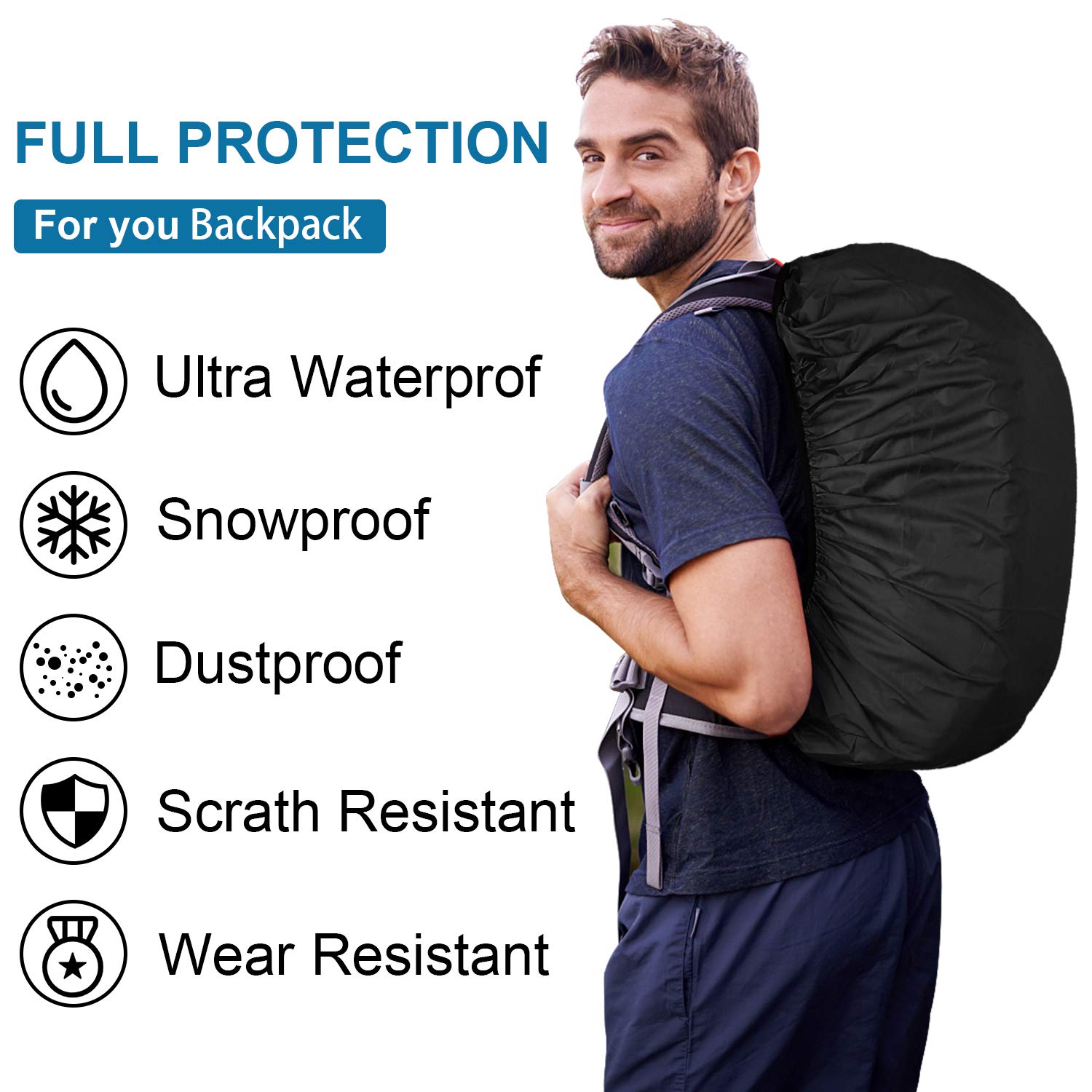 Outjoy Backpack Rain Cover 26l 40l Waterproof Rainproof Backpack