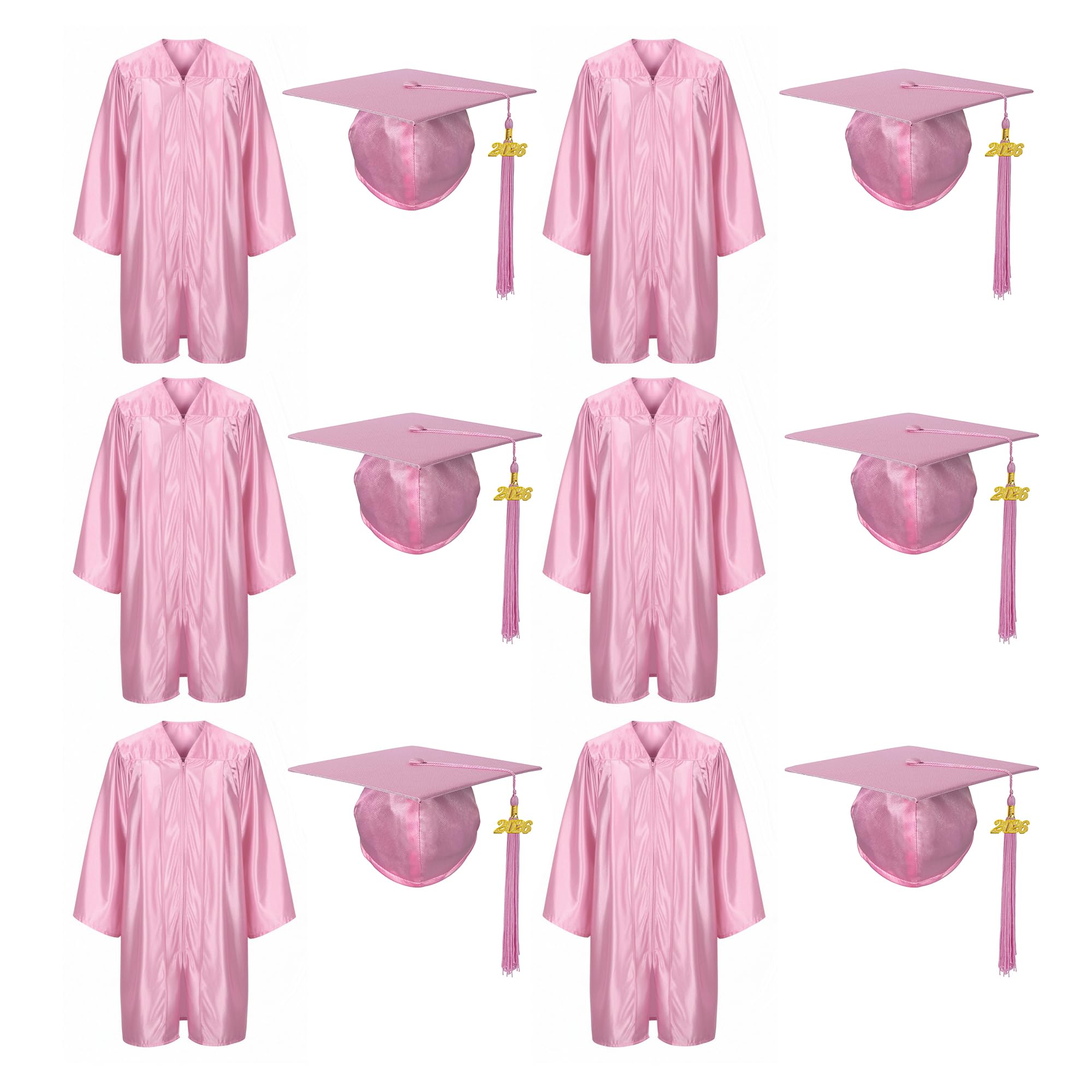 Shiny Preschool Kindergarten Graduation Cap Gown Set for Kids With 2026 2025 Tassel Charm