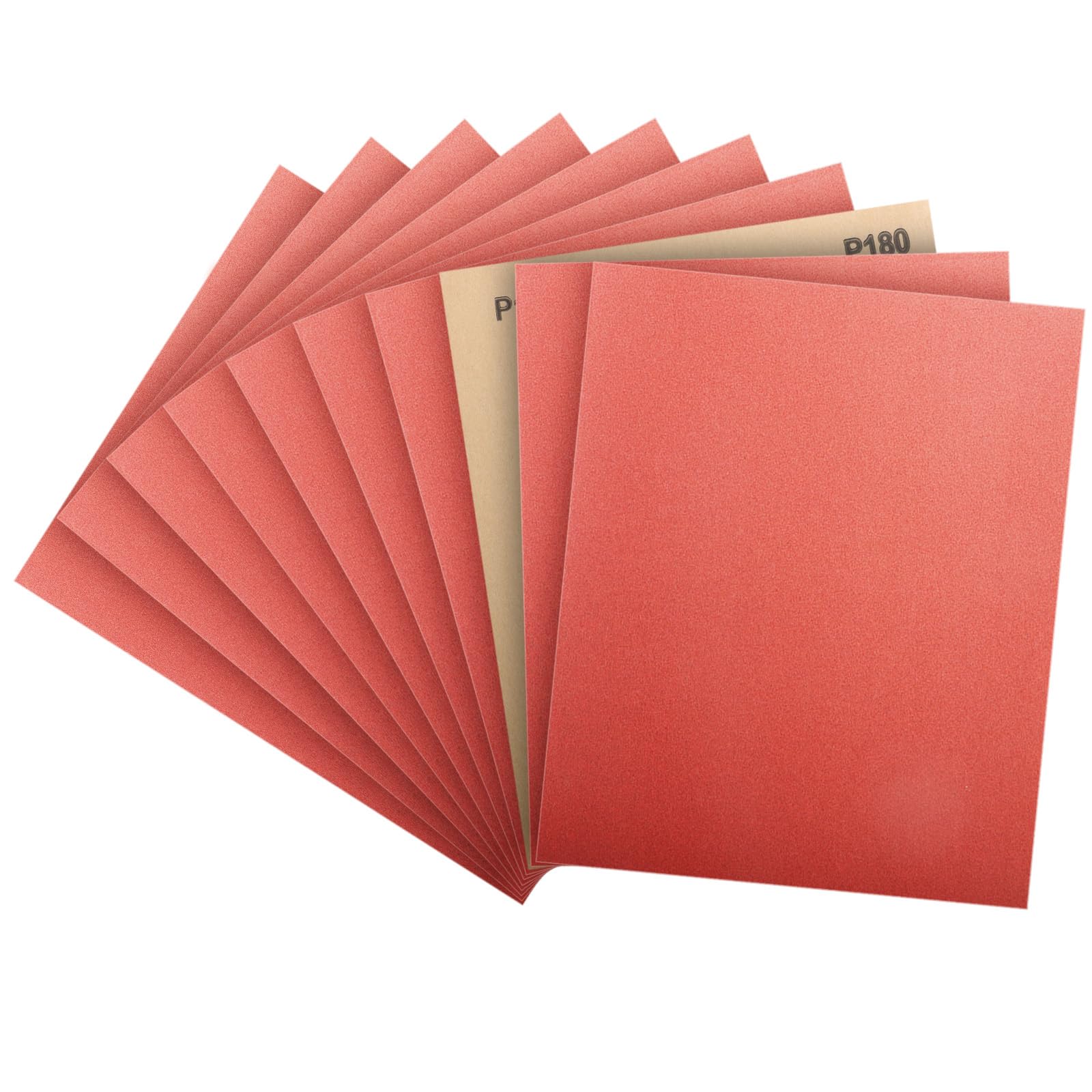 PMIQSA 10 Sheets Sandpaper 180 Grit Wet and Dry 9x11 Inch Sanding Paper